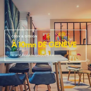 Le Chatelet- Parking Gratuit - Cosy Et Design - à 10 Mn De Geneve Appartamento